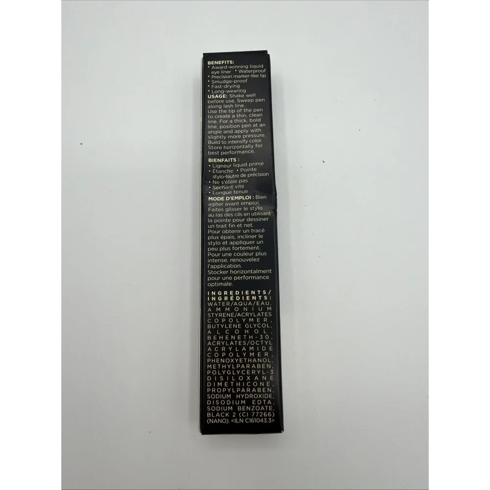 stila Stay All Day Waterproof Liquid Eye Liner INTENSE BL ACK Full size